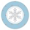 Big Dot of Happiness Winter Wonderland - Snowflake Holiday Party and Winter Wedding Circle Sticker Labels - 24 Count